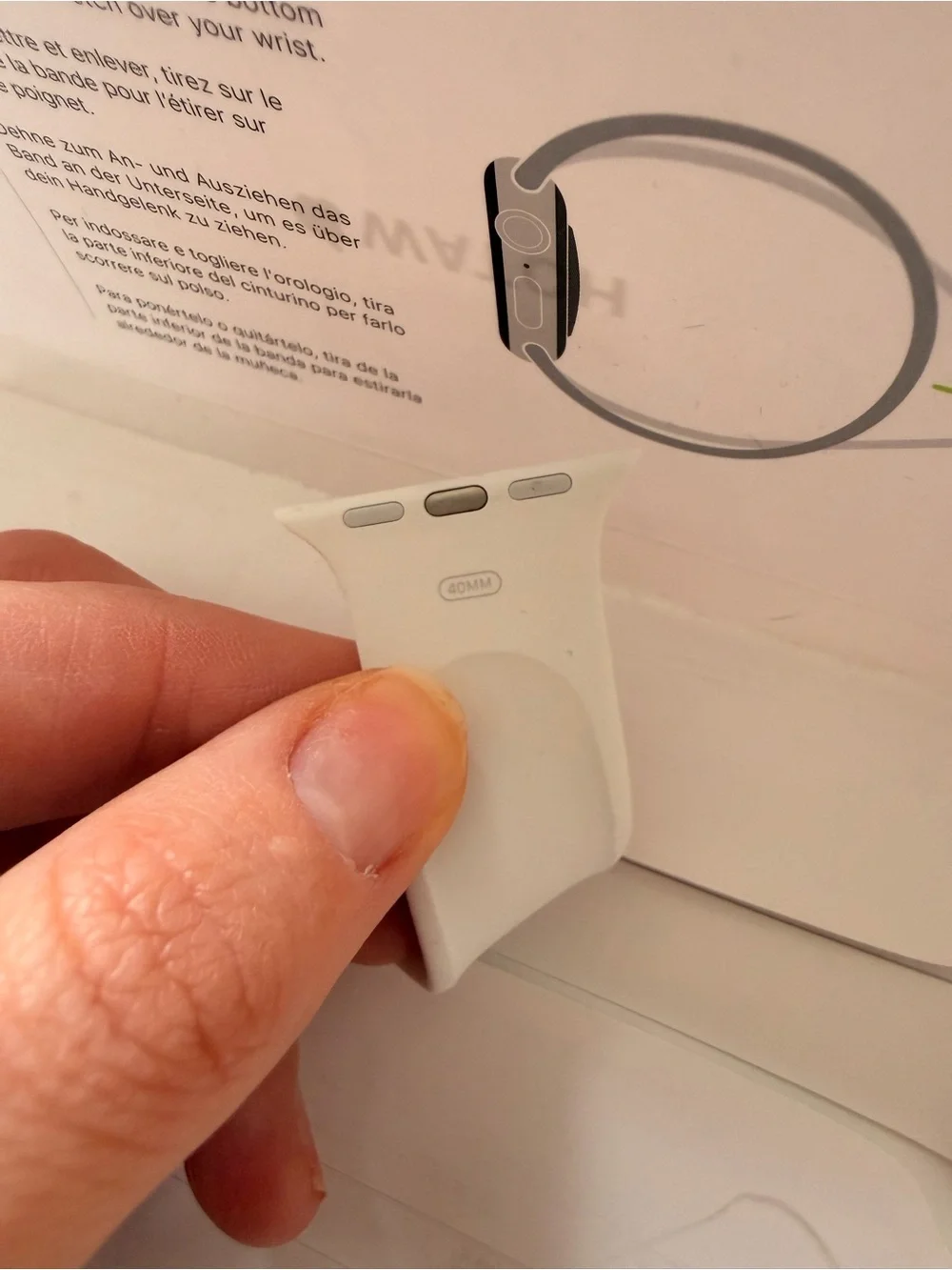 NWT Apple Watch Sport Band - White